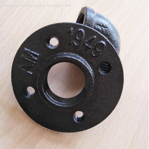Industrial floor flange for paper holder